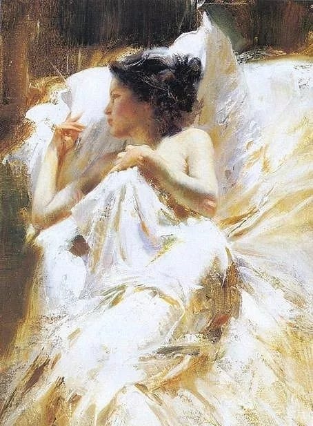 人物#皮诺德埃尼的油画人物，色彩斑斓，动静结合，光彩照人