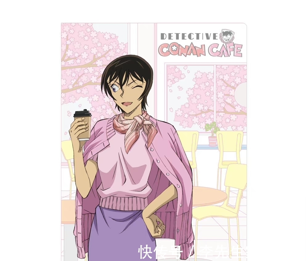 咖啡店|名侦探柯南2022年咖啡店,警视厅相关,全员穿樱花色服装,太粉嫩