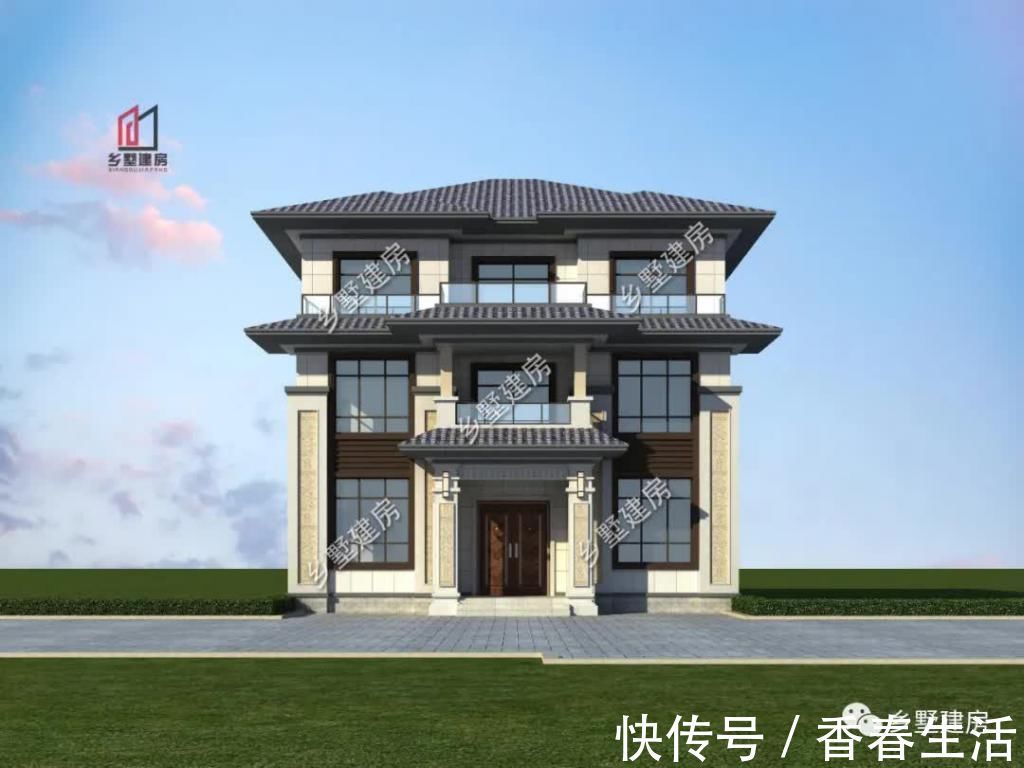 别墅|三层新品中式,结合现代设计,建造一栋,您绝对不后悔