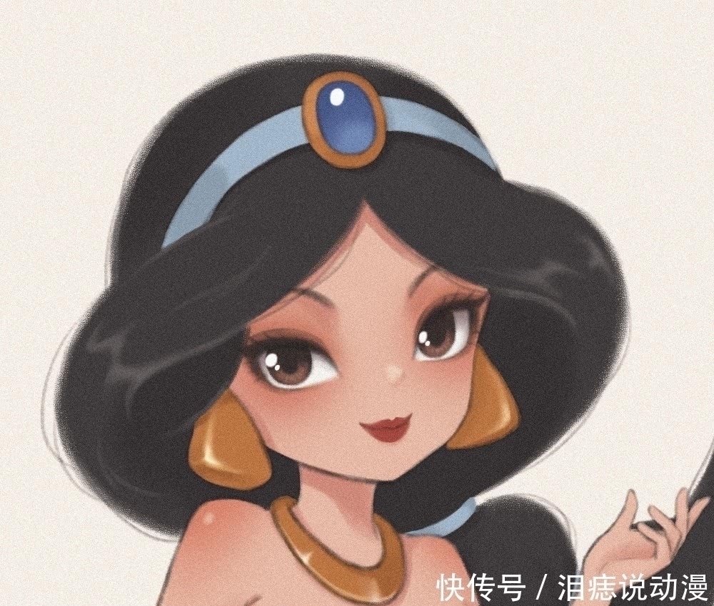 艾丽儿|大触手绘Q版迪士尼公主,乐佩一看就很难驾驭,艾莎一眼万年