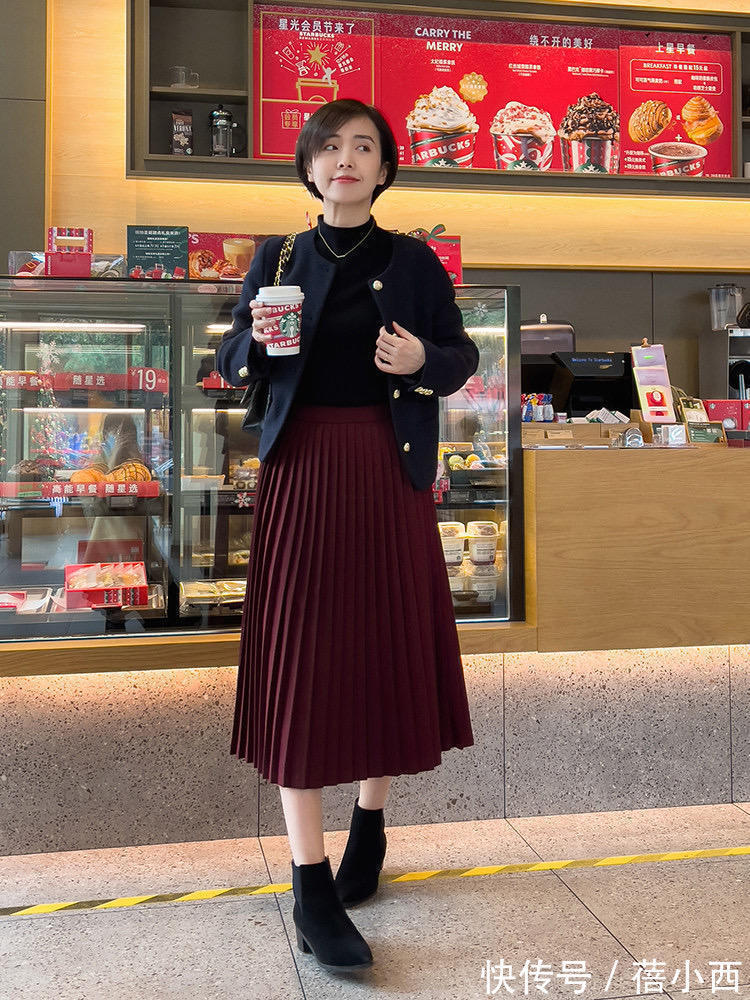 半身裙 冬日也想穿出女人味?试试“毛衣+半身裙”穿搭,别人都夸你温柔