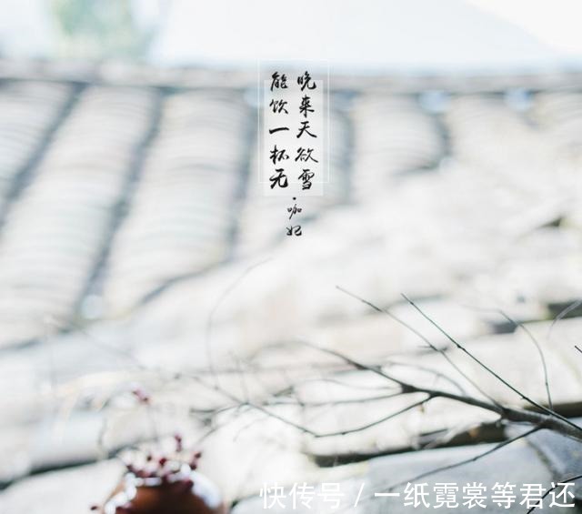 问刘十九$白居易随手写下一首小诗,短短二十字成为唐诗中的神品!