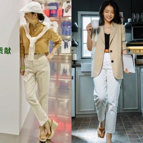 上半身|三木博主的“白色+大地色系”穿搭真高级，气质端庄，女人味十足