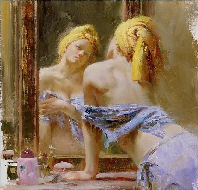 人物#皮诺德埃尼的油画人物,色彩斑斓,动静结合,光彩照人