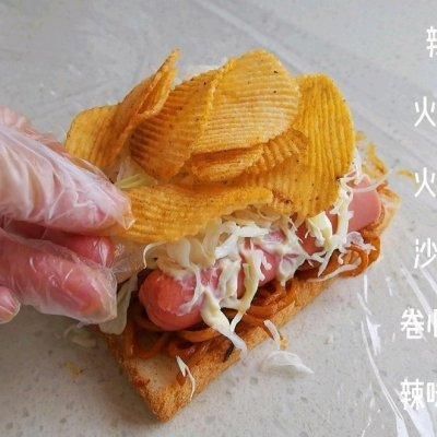 火鸡|火力加倍碳水炸弹三明治#丘比三明治#