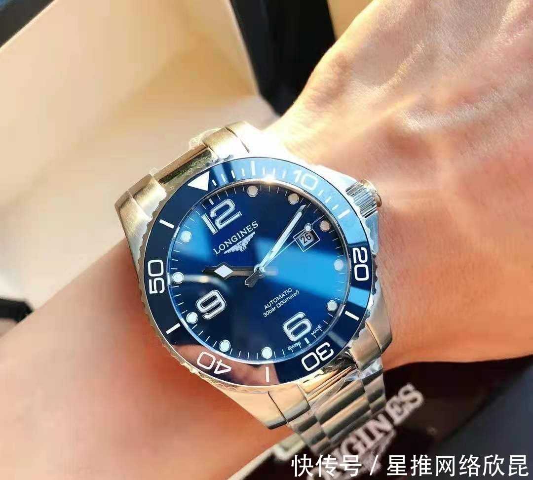 浪琴康卡斯|蓝盘男士潜水表选这几款就不错，便宜还实用，最高不出三万
