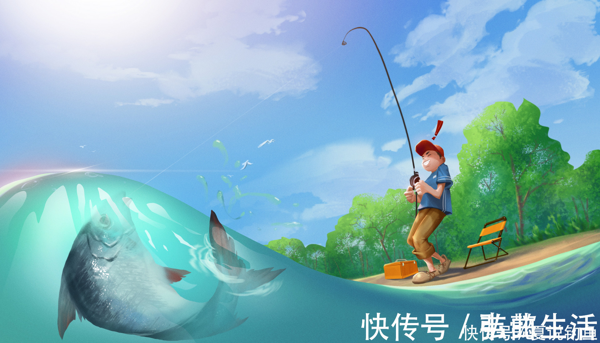 鱼竿|大鱼上钩后，有六个注意事项，千万别急躁大意