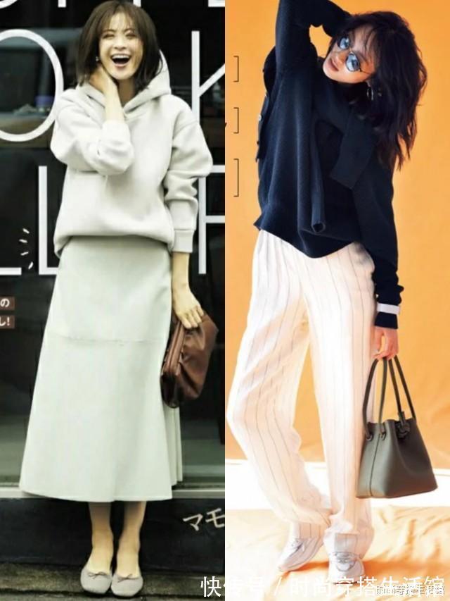 牛仔裤|卫衣下面不要老配牛仔裤,俗气!今年流行这样穿,时髦保暖又显高