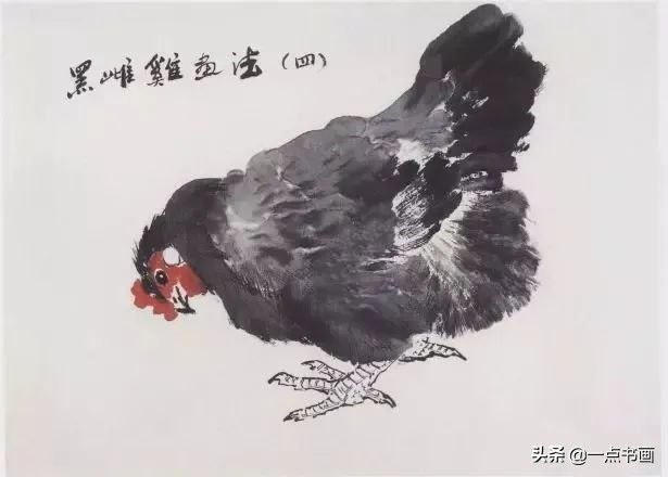 浓墨画@图文教程——写意画鸡技法