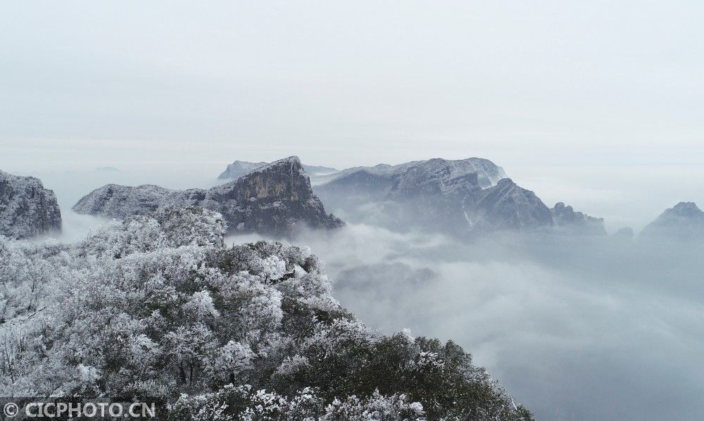 美景|湖南张家界：冬雪美景入画来