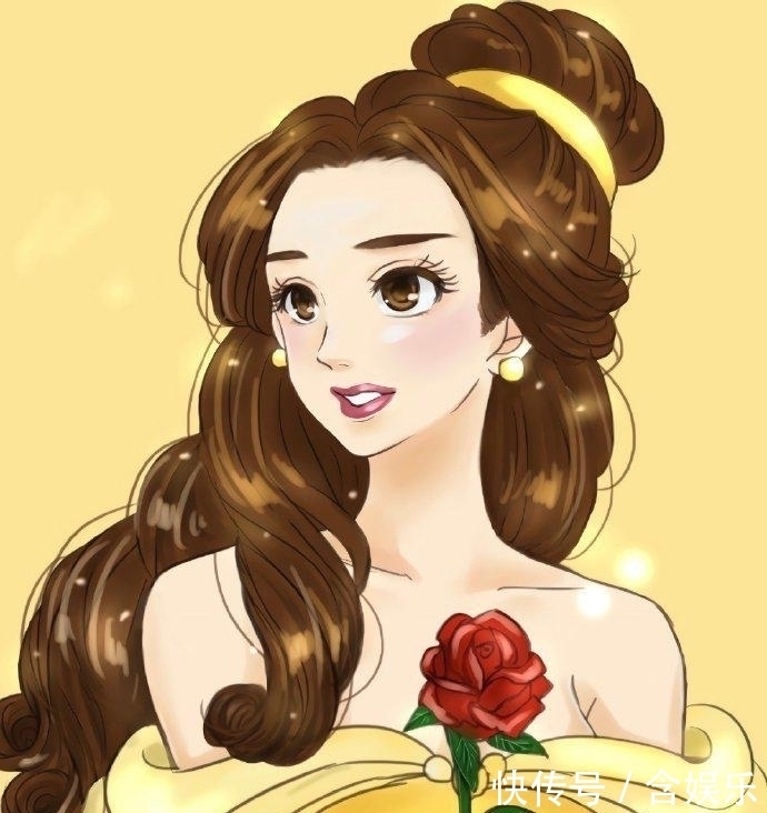 艾莎女王|卡通风格的迪士尼公主,乐佩公主甜美可爱,艾莎女王冷艳动人