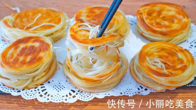 切丝器|盘丝饼家庭制作，卷一卷，抻一抻，满口酥香，放凉了也好吃，超爱