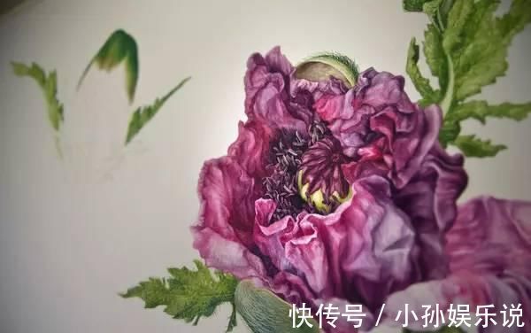 花卉#一位全职妈妈喜欢疯狂画画，教你画水彩花卉