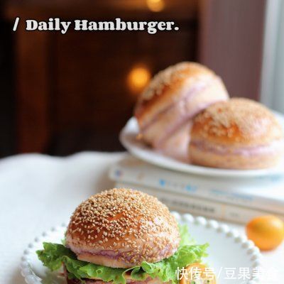 汤种紫薯汉堡 | 圣诞节的味道