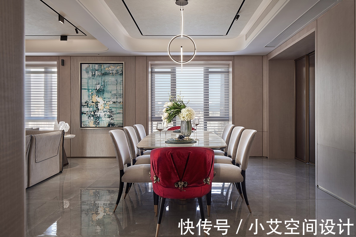 新颖|243㎡大平层软装设计，带给人时尚新颖的感觉！