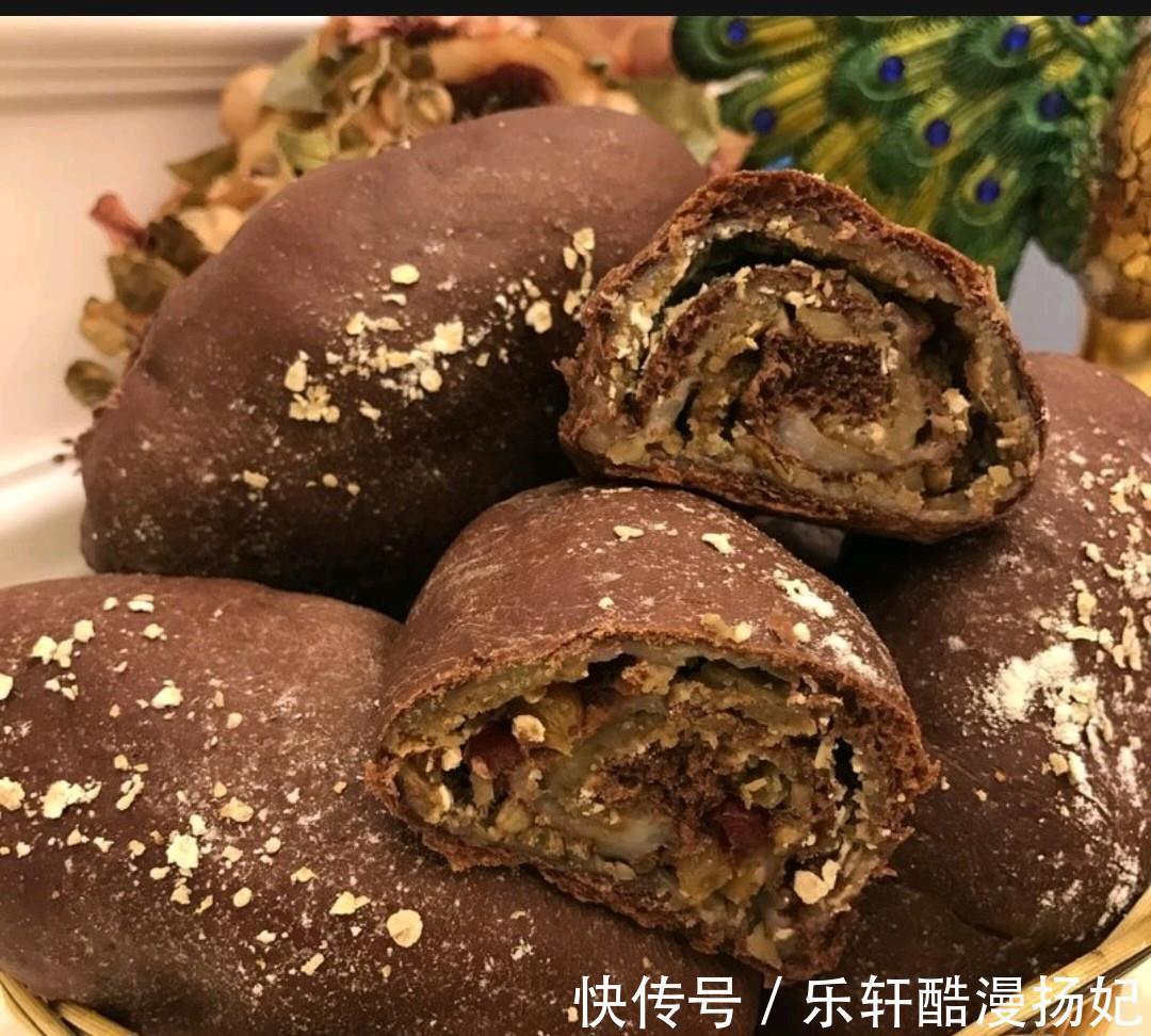 高筋面粉|奈雪家的嘟嘟包，也可以在家制作了！可可麻薯软欧包！