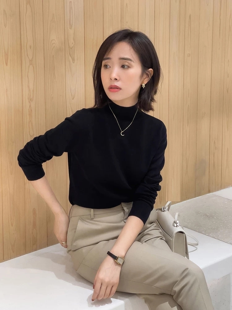 半身裙 秋天,“针织衫”这样穿才洋气,这些穿搭值得借鉴,温柔又时髦