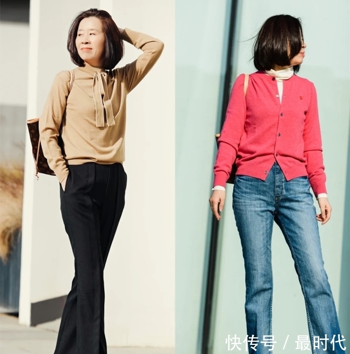 彩色 这才是50岁女人该有的“裤子”穿搭,时髦又体面,想不优雅都难