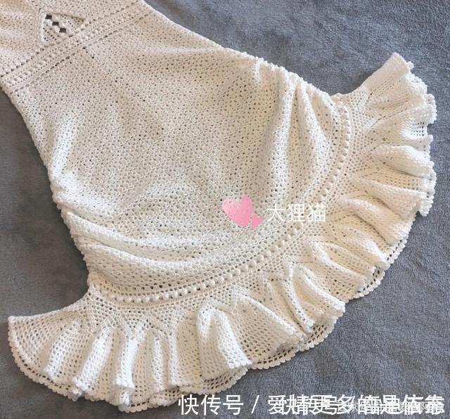 蕾丝|2款棒针编织和钩针编织的连衣裙,太惊艳了,附图解教程