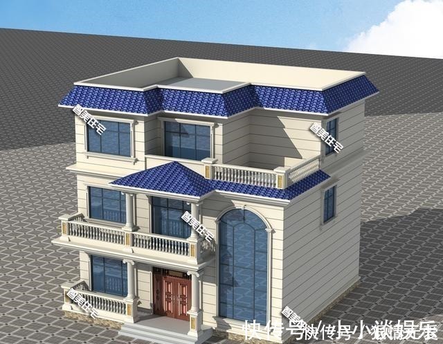 酒席|12×10.5米平顶三层别墅,超大客厅设计,摆个十桌酒席足够!