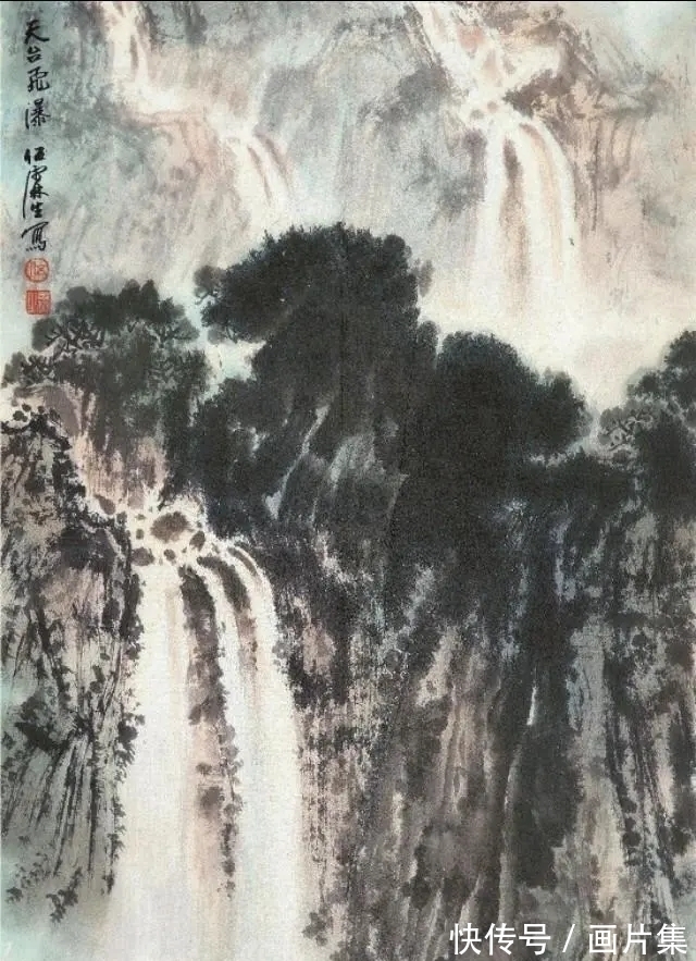 金陵画派$他跟随山水画大师傅抱石习画二十年,为傅派山水第一传人
