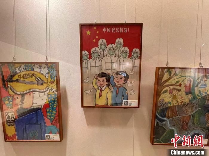 杭州$超百幅少儿书画作品杭州展出：童心童眼绘就共富风景