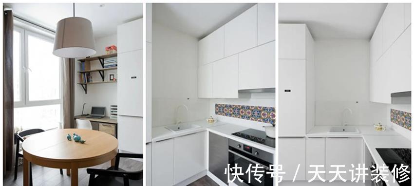 居室|35㎡小公寓，夫妻俩把床抬高1米后睡在“盒子”里？这设计够巧妙