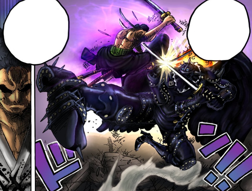 凯多|海贼王1027话情报:KING被索隆压制,面具被破,露出半面真容