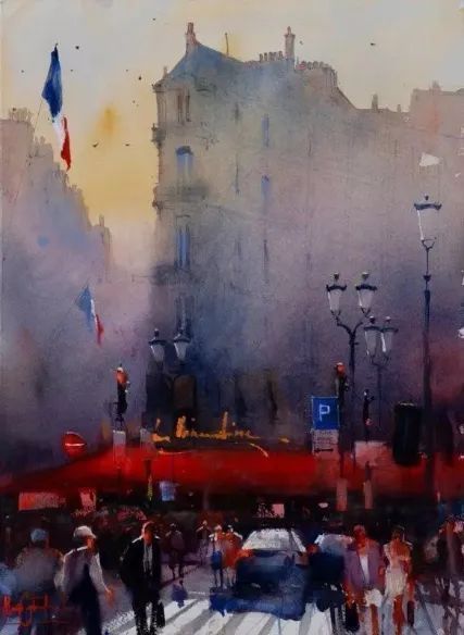 艺术家!世界上最有激情的水彩艺术家,这才是真正的水彩大师!