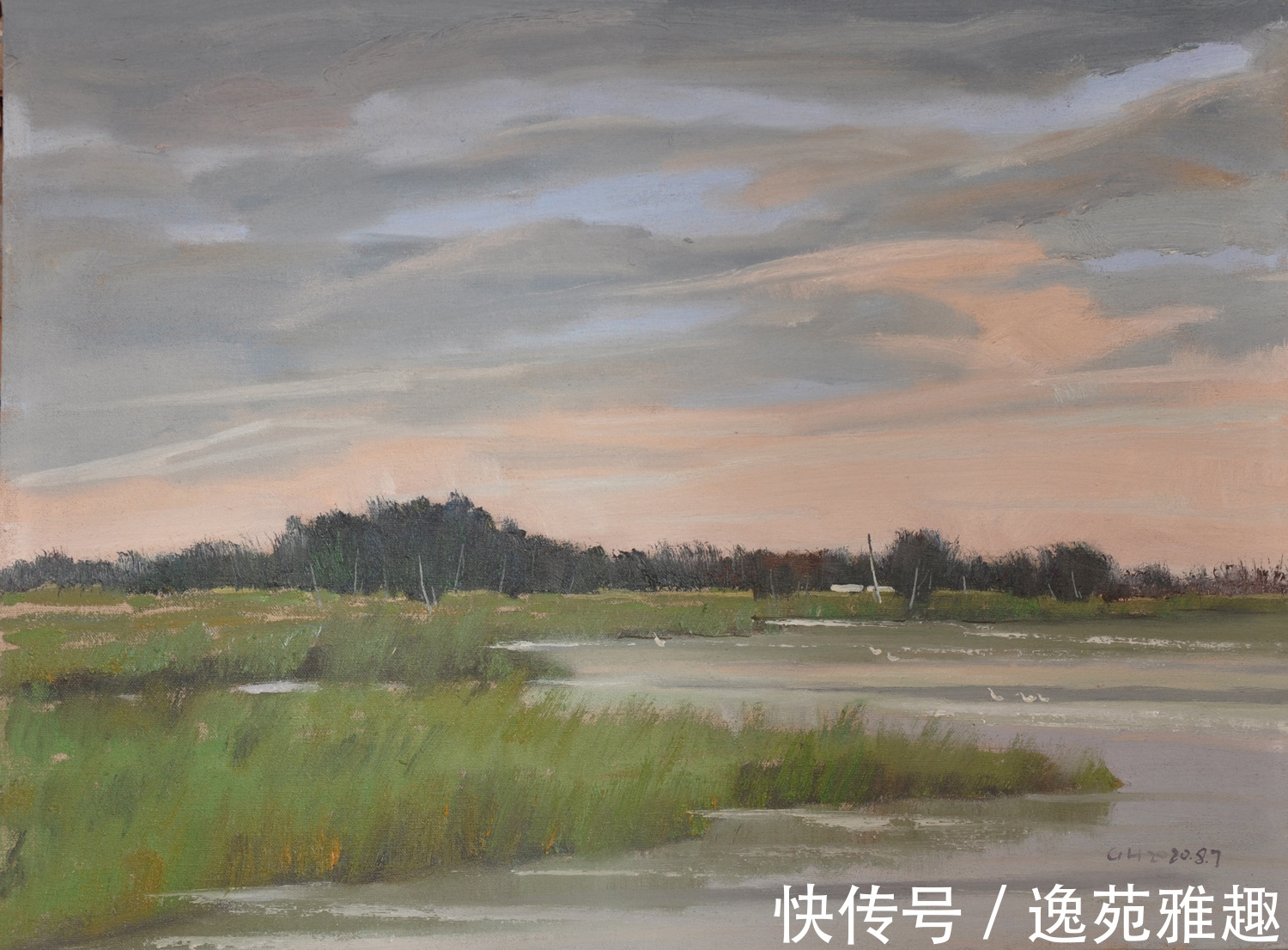 x60$「作品欣赏」心中有旷野,所画皆美景,油画艺术家殷国海作品欣赏