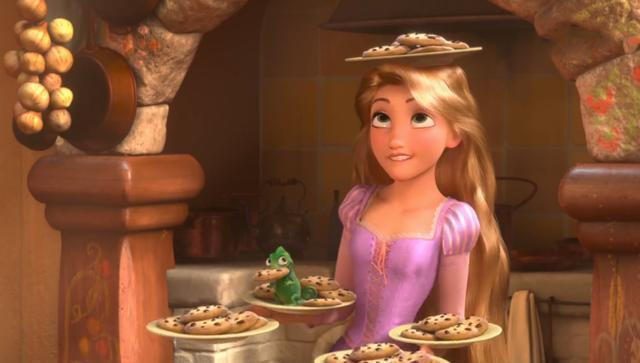 公主|迪士尼公主中最难模仿的五个动作,白雪公主吃苹果,乐佩端曲奇