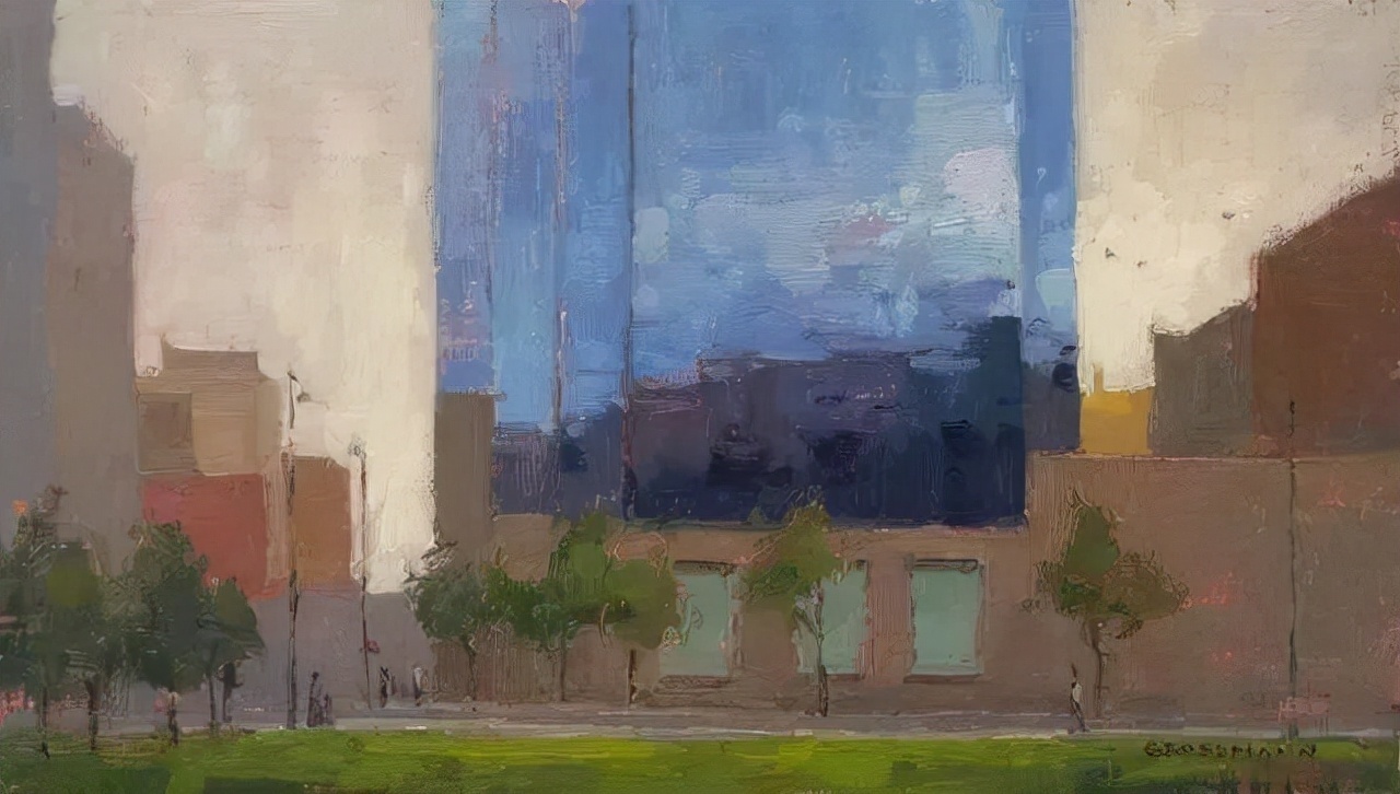 回味无穷#他的风景画面简单到极致,有人说他太偷懒了!