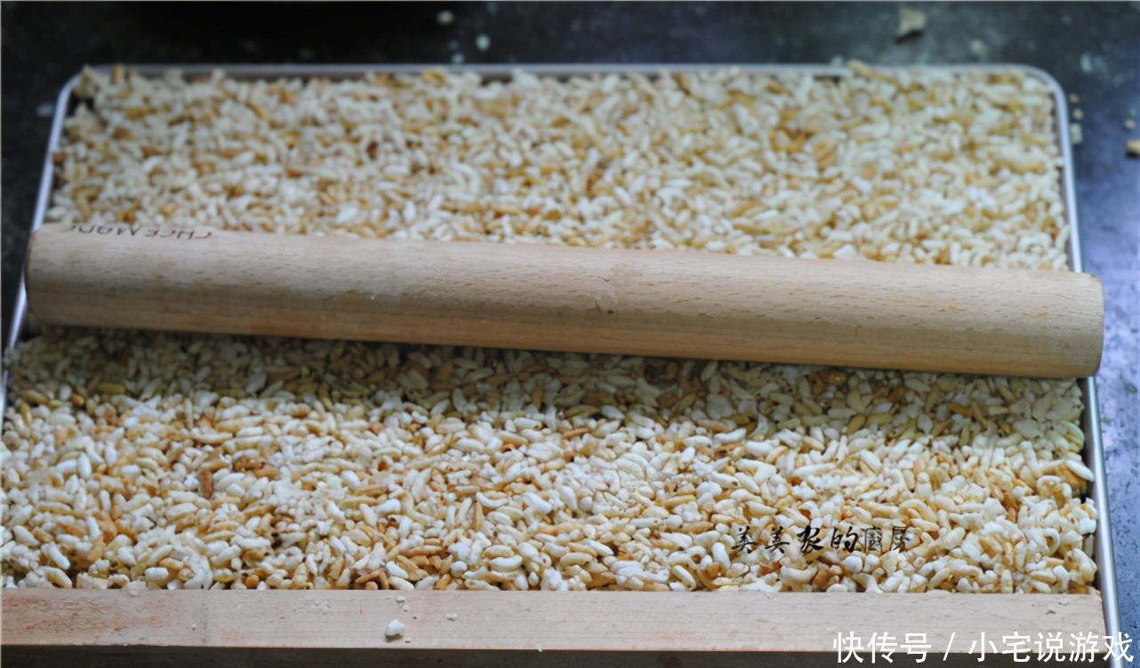 大米丢进锅里,个个爆开花,简单3步,轻松做成米花糖,超健康!