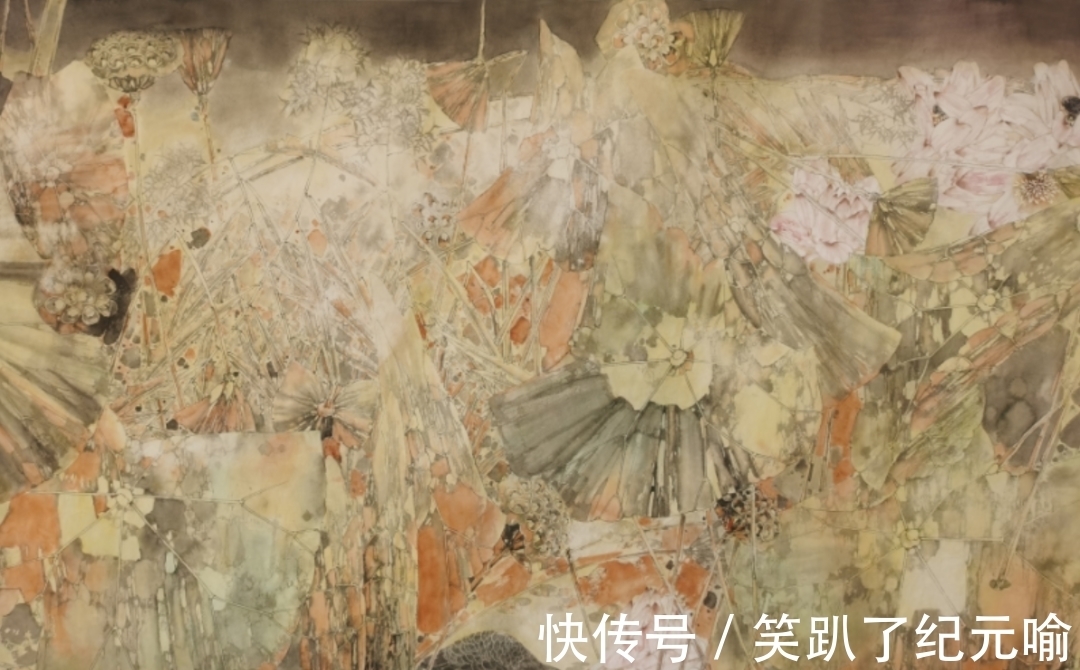 荷塘@生命感动 大美创构——著名画家卢东近作荷塘长卷《家园》