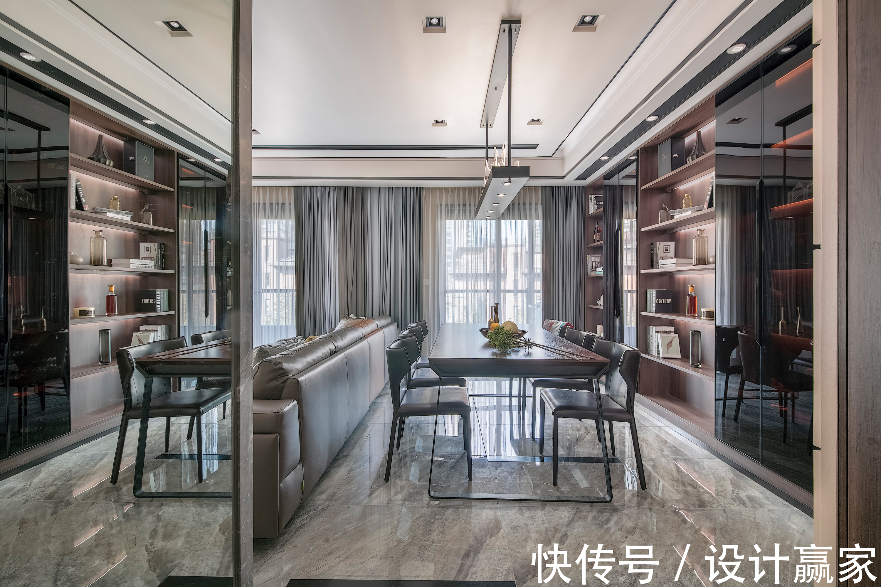 原木色|240㎡花园洋房,88万打造的精英人士家,满是低调的奢华