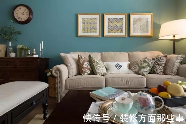 暖风机|101平蓝色美式三居室,自带仙气很有文艺feel有木有