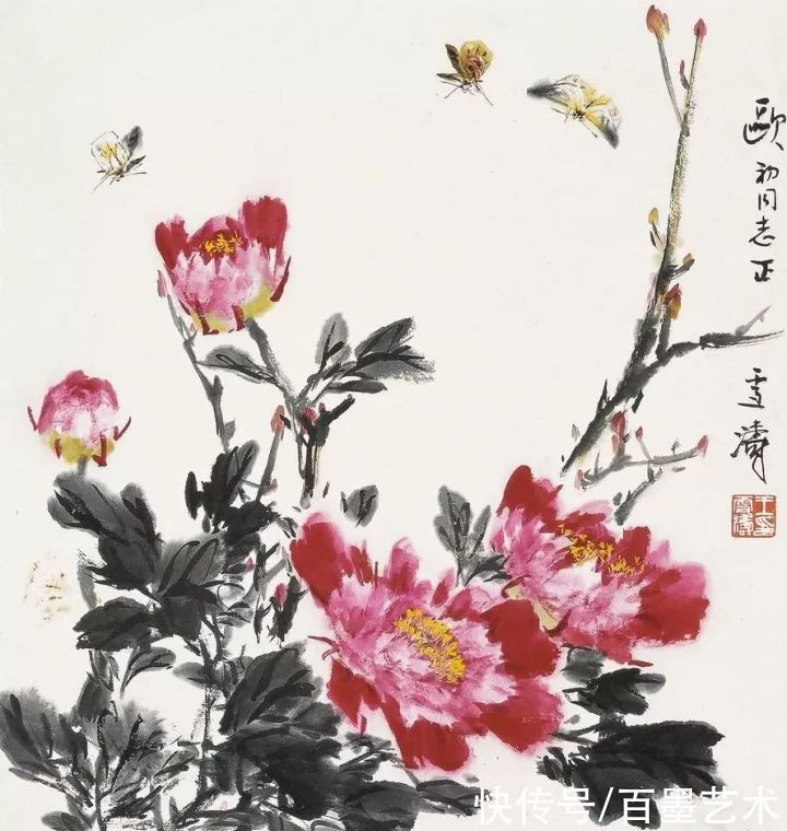 小写意|唯有牡丹真国色!小写意牡丹画150幅,美醉了