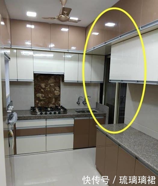 实用|是谁这么聪明直接在厨房门上方做一圈吊柜,多5平收纳美观又实用!