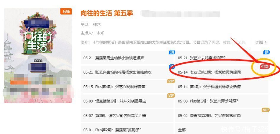 节目|《向往5》会员付费引热议，想看杨紫还得花2块钱：想赚钱想疯了吧