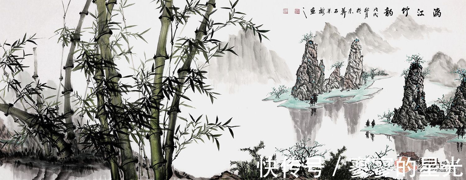 意境！石荣禄山水画 充满了诗情画意 表现出了山水画的天籁之美