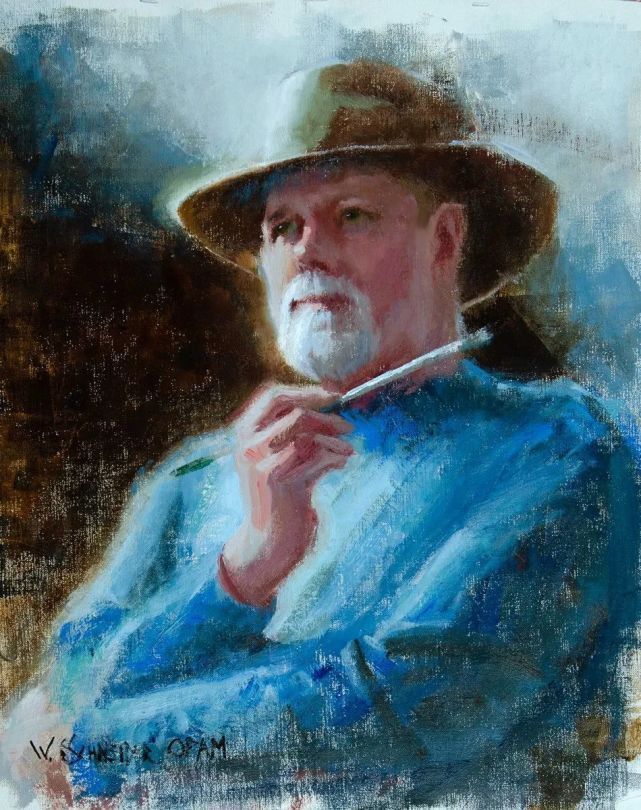 施耐德$在绘画的道路上,他认为自己永远是一个学生