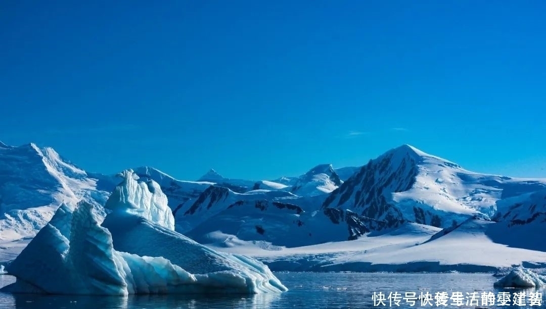 南极带颜色的冰山，在这里的游泳世界纪录你可能想象不到