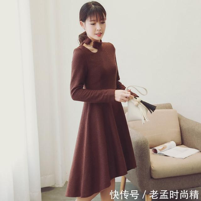 裙摆|春寒乍暖,就穿这几款针织连衣裙,穿出2月早春气息