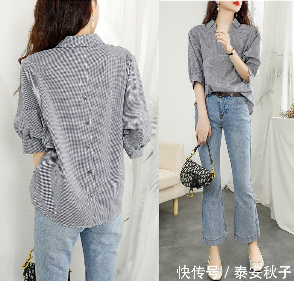 大牌|不一定非要穿大牌!跟美女学穿搭:轻薄衬衫款式,也能穿出轻奢感