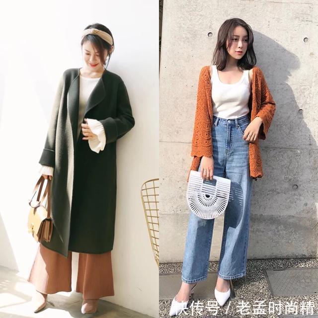 日常穿搭|微胖女生的秋季日常穿搭,针织衫搭配阔腿裤,时尚又有女人味