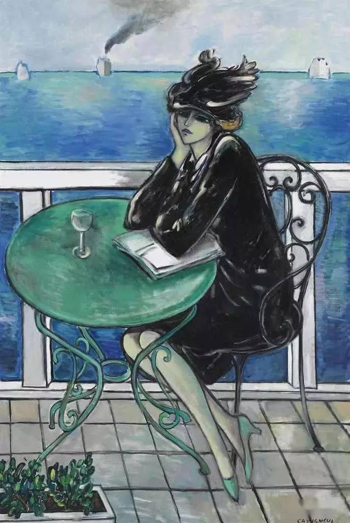 野兽主义#皮埃尔·卡西尼尔:领略野兽主义奔放节奏和表现主义浓烈意蕴油画作品