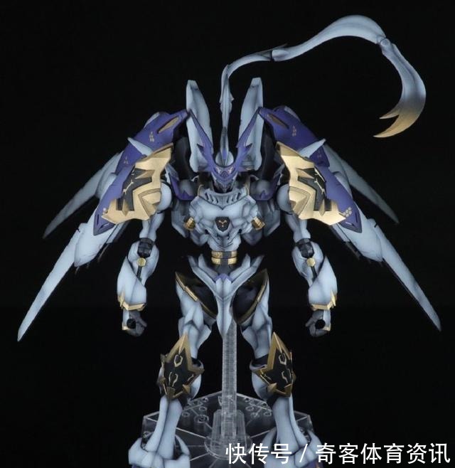 模友|《数码宝贝》红莲骑士兽混搭巴耶力高达模型改造“巴耶力公爵兽”!