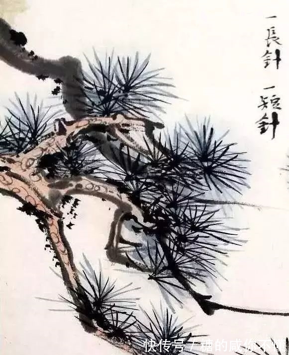 树木@「津门网」陆俨少的课徒稿:如何把一棵树画好