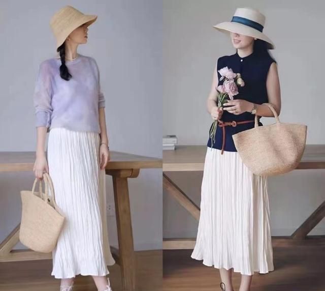 半身裙 40+女人初秋穿衣不用刻意扮嫩！这些文艺风减龄又时髦，气质大方