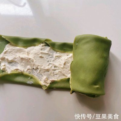 #白色情人节限定美味#治愈抹茶——毛巾卷